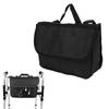 Walker Bag 600D Encrypted Polyester Fabric 3 Large Pockets Light Weight Scooter Wheelchair Storage BagBlack