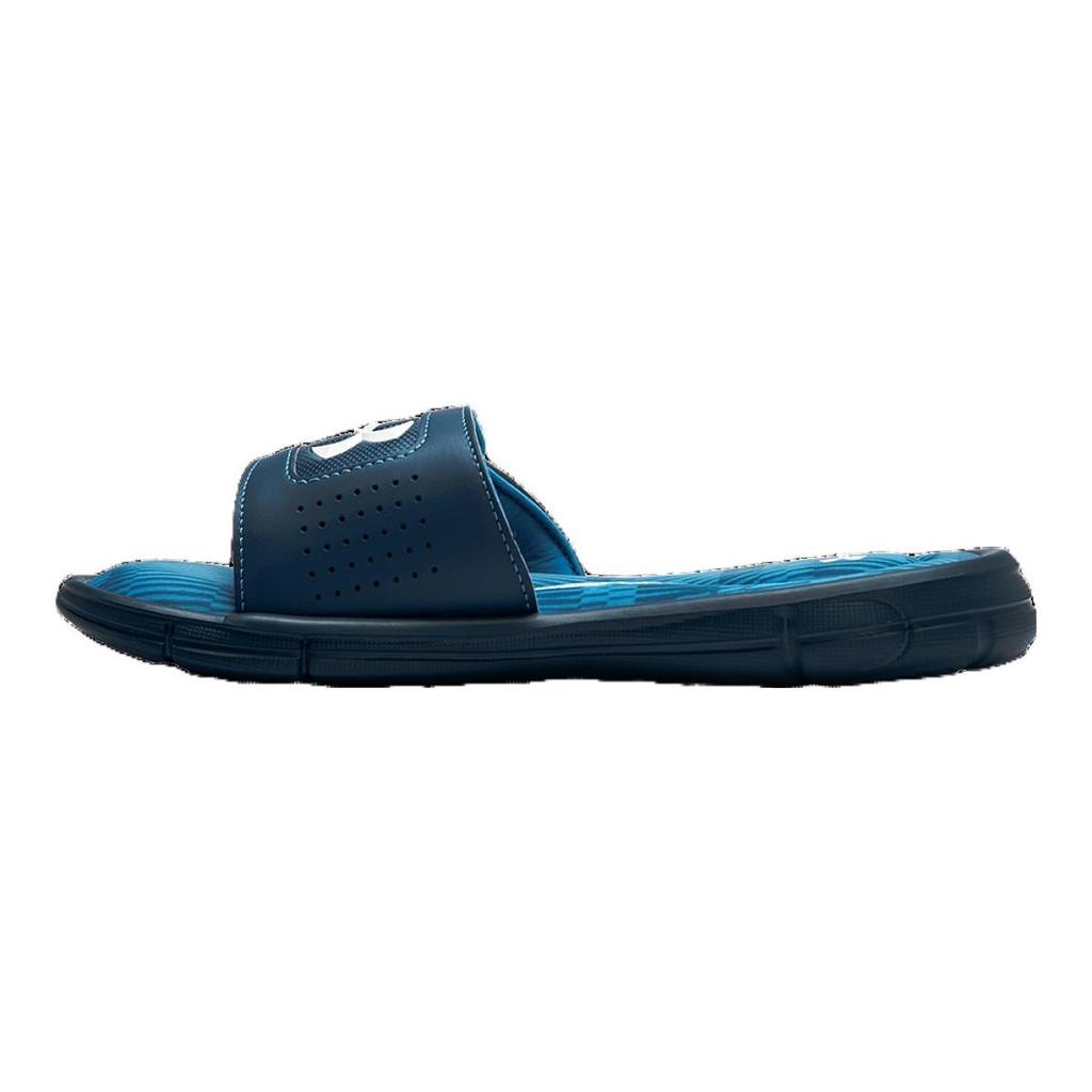 Under Armour Ignite Series Comfortable Versatile Lightweight Stylish Sponge Velcro Kids Slippers Kids Slippers Blue 3021310-400