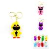 Smilingcritters Bobi Game Time 3 Cute Animal Keychain Big Mouth Monster Pendant Purple