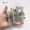 4pcs/set Glass Perfume Bottle Portable Refillable Empty Containers Cosmetic Spray Atomizer Travel Sub-Bottle Ultra Mist Sprayer