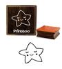 Printtoo Sleeping Star Design Деревянный резиновый штамп Скрап-букинг Квадратный блок-2 x 2