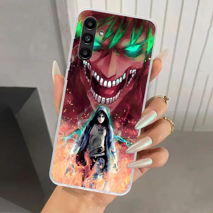 Чехол для телефона Attack Anime для Samsung Galaxy A16 A26 A36 A56 A15 A25 A35 A55 A14 A24 A34 A54 A13 A23 A33 A53 A05S A04S A03S A15 A2