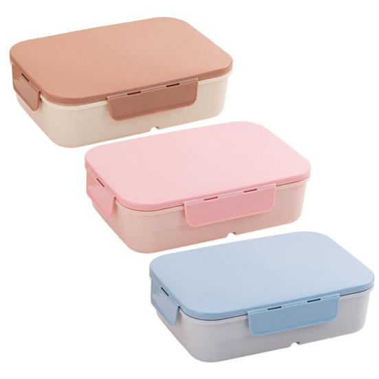 Bento Box Large Capacity 3 Compartments Reusable Lunch Box Containers Double-Layer Stackable Snack Box Meal Prep Containers for School Work Travel
