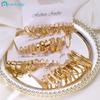24Pairs/set Artificial Pearls Gold Earring Set Retro Multilayer Hoop Earrings for Women Jewelry Accessories