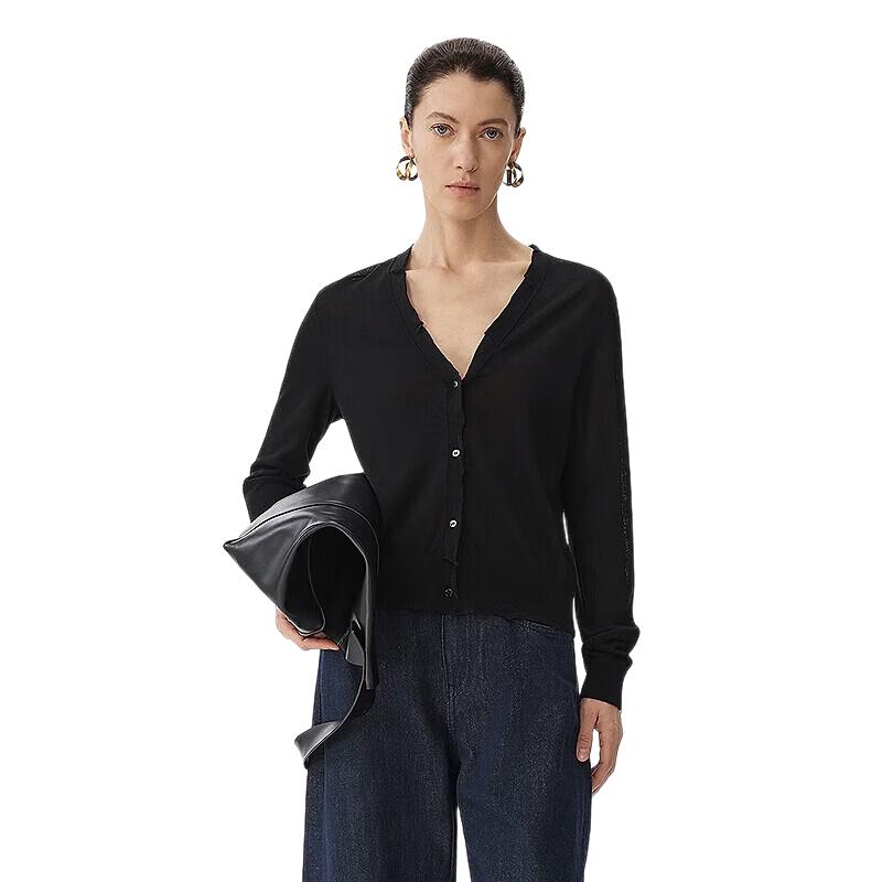 JNBY 2025 Spring V-Neck Slim Fit Cardigan