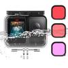 Taoricup GoPro Hero Compatible Waterproof Case Set 45m Pressure Resistant 3 Diving Filters Included Dustproof and Splashproof Housing For Underwater