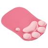 PATIKIL Gel Mouse Pad with Wrist Rest Ergonomic Mouse Pad Cat Paw Comfortable Memory Foam Base Soft for Computer Laptop Office Red Pink Non-Slip