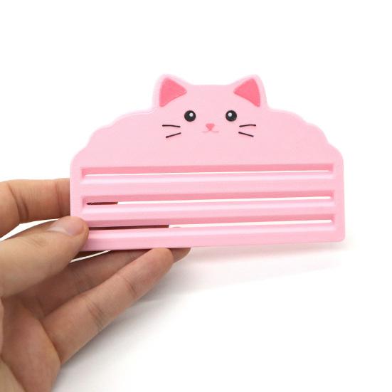 Выдавливатель для кошачьего корма 3 слота Скребок для палочек-лакомств для кошек Напечатанный на 3D-принтере Инструмент для кормления кошачьими снеками-полосками для пюре и жидких лакомств