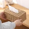 Decoration Imitation Rattan Tissue Case Handmade Tissue Paper Container  Living Room