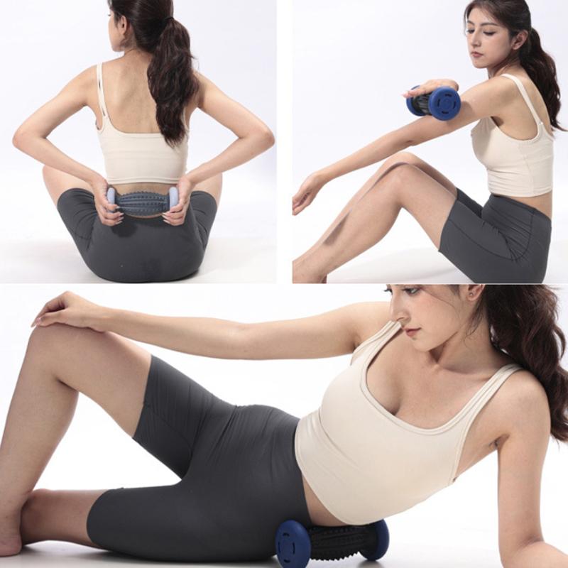 Массажный ролик для ног, ролик для фасции, ручной массаж мышц всего тела, устройство для расслабления ног и шеи, акупрессура для ног