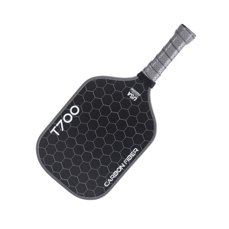 Carbon Fiber Pickleball Paddle T700 Texture Finish Cold Pressed Matte Surface Indoor Outdoor Play