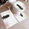 France Oil Painting Landscape Bath Mat Set Modern Art Home Bathroom Decor Soft Non Slip Floor Rug Shower Carpet Toilet Lid Cover