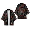 Fashion Anime Dragon Print Cardigan Kimono Harajuku Women Men Yukata Female Japanese Streetwear Traditional Cosplay Haori