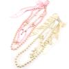 Les Trésors De Lily [R5215] - Pink Designer 'Sissi' Long Necklace - 60 Cm + Adjustable Satin Cord