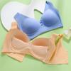 Seamless Bra Women's Large and Thin Underwear Full Cup Without Steel Ring Gathered Bra Solid Casual Bra Traceless Bra