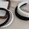 Trendy Polka Dot Multicolor Hairbands Thick Sponge for Elegant Styling