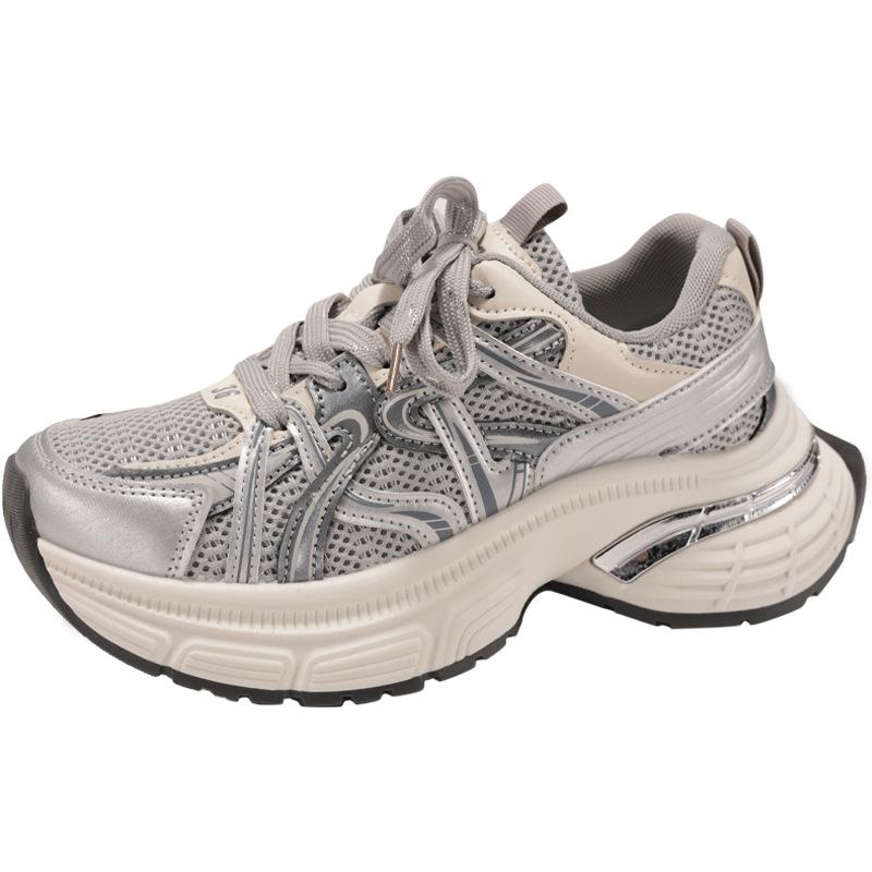 Trend American Retro Paris Show Feet Small Platform Dad Shoes Women's 2025 New Spring and Autumn Versatile Sports Shoes