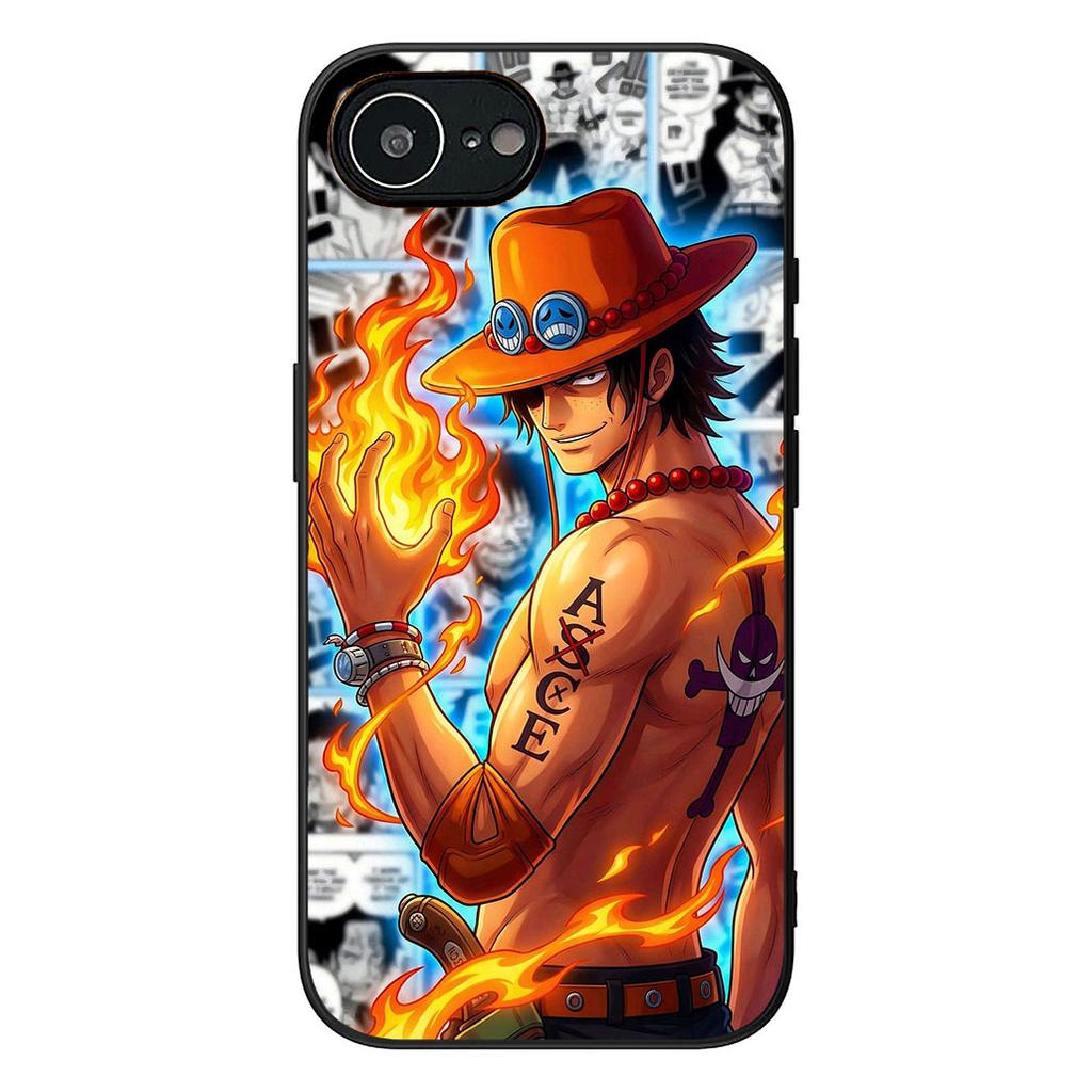 Portgas Ace One Piece Luffy Phone Cover for Motorola Moto E13 E20 E32 E22 E14 E15 G32 G60 G72 G7 G8 G82 G9 Plus Power Case