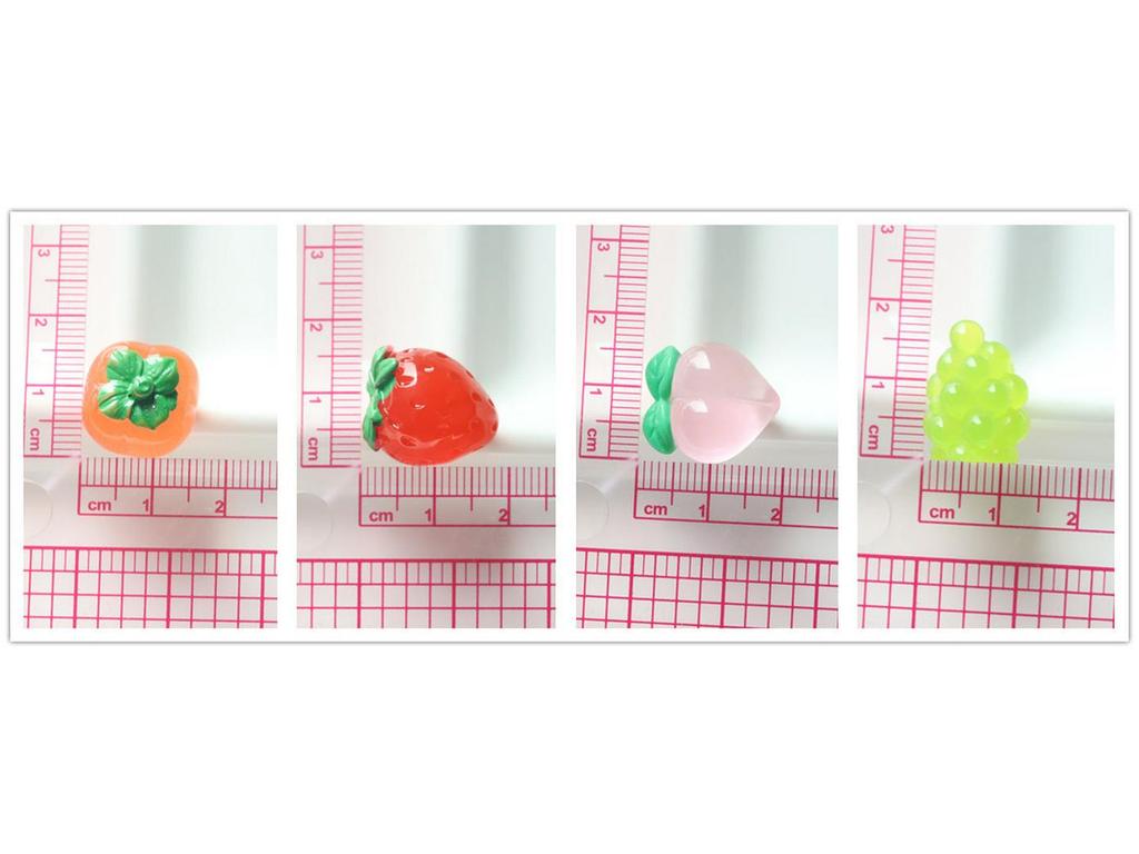 Светящиеся 3D Фрукты Смола DIY Украшения и Аксессуары Для Волос