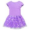 Детское платье-сетка в корейском стиле K-pop, с принтом Demon Slayer, для принцессы, с коротким и длинным рукавом, для весны, лета, осени