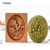 Cookie Stamp 3D Gingerbread Cookie Mold Carved Cookie Mold Baking Mold Wooden Cookie Mold