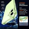 Ударопрочный Акриловый Жесткий Чехол для iPhone 17 Air Cover Силиконовая Мягкая Задняя Крышка для iPhone 17 16 15 14 11 Pro Max Mini Оболочка