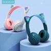 SeynLi P47 Bluetooth наушники беспроводные наушники кошачьи уши музыкальная гарнитура с микрофоном милый подарок для девочек ПК телефон игровая гарнитура