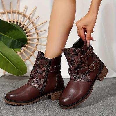 Новые короткие ботинки на осень и зиму 2024 года, женские ботинки с круглым носком и шнуровкой, повседневные ботинки с британской кромкой