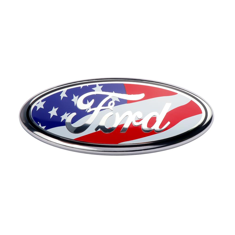 115/150/176/224mm Car Hood Front Grill Emblem Tail Trunk Logo Cover Decoration For Ford Mondeo Kuga Fiesta Ghia Focus ST Ranger