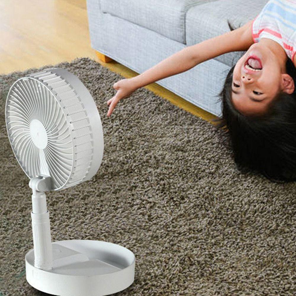 24H Long Battery Life Foldable Floor Fan Rotatable Air Conditioner Cooling Fan For Office Bedroom