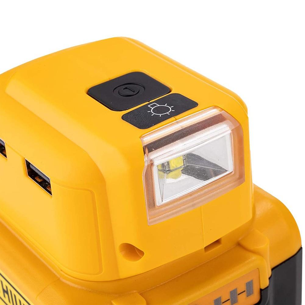Адаптер аккумулятора DCB090 для зарядного устройства DEWALT 14,4 В/20 В MAX USB + Type C