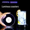 Ultra-Thin Transparent LED Light-Up Cocktail Coaster