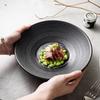 Бамбуковая шляпа в японском стиле, миска для лапши, салатник, бытовая глубокая тарелка, керамика, высокотемпературная подглазурная роспись, высококлассная посуда