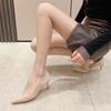 Sexy Temperament Pointed Thin Heel Shoes Women's Fashion Mesh Banquet Women's Shoes French Lace High Heels