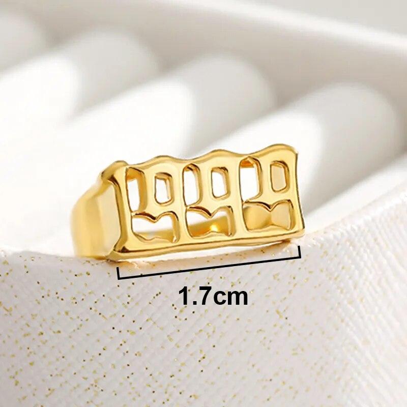 1997 1998 1999 год рождения кольца для женщин и мужчин готическое кольцо из нержавеющей стали свадебные ретро ювелирные изделия Рождественский подарок Anillos Mujer