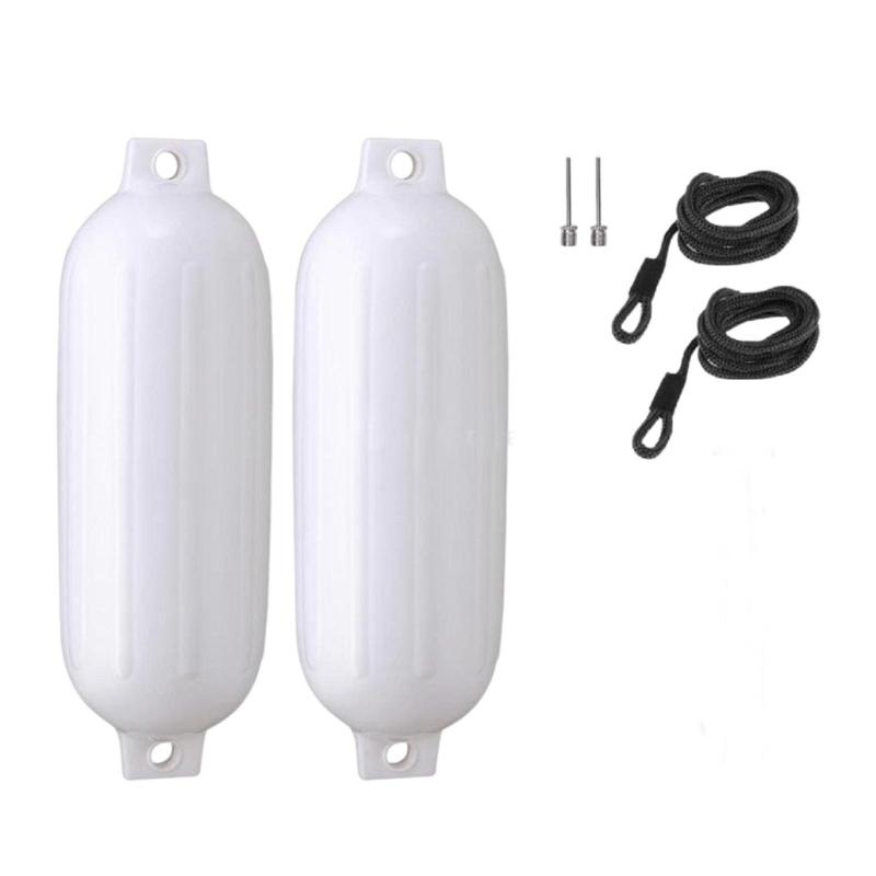 Marine Boat Fenders PVC Bumpers Reinforced Eyelet Fenders Simple Installs for Docking & Collision Resistance of Yachts