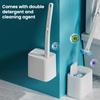 Disposable Toilet Brush Extended Handle Powerful Cleaning Wand Three-Layer Structure Bathroom Bathtub Toilet Cleaner