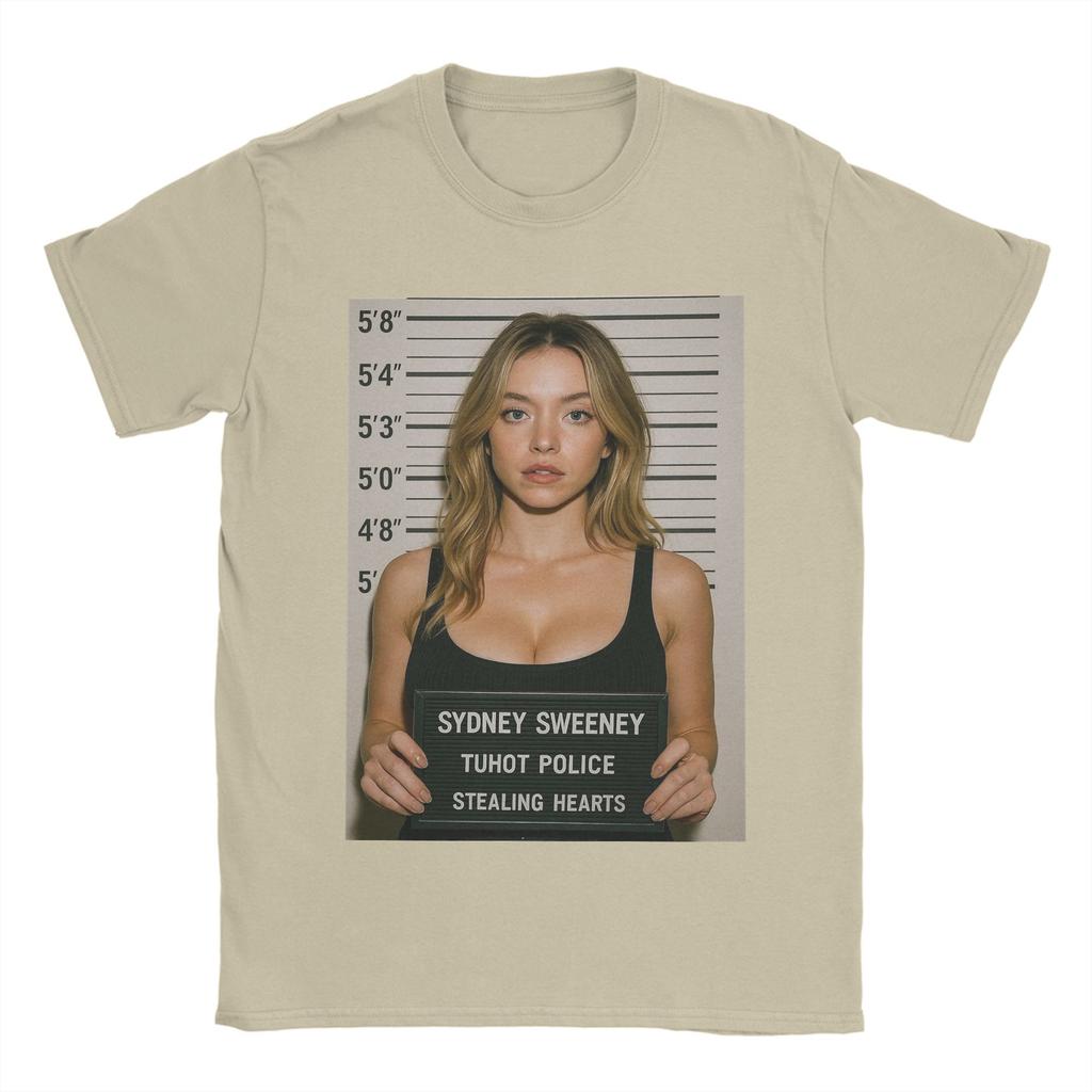 Amazing Sydney Sweeney Is Stealing Hearts Cotton Tee Shirt Classic Unisexs Clothing and Womens Summer T Shirt