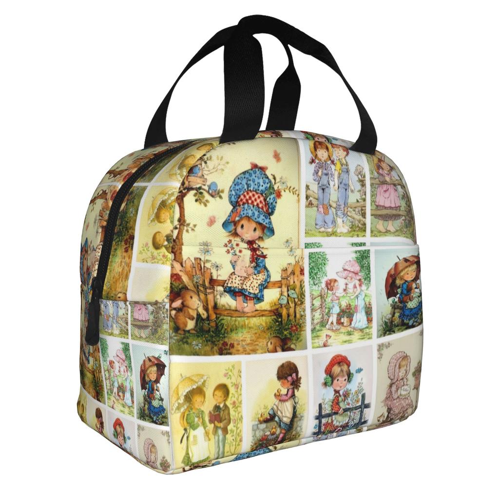 Cartoon S-Sarahs K-Kays Lunch Bag Men Women Kawaii Girl Cooler Thermal Insulated Lunch Boxes for Adult Office