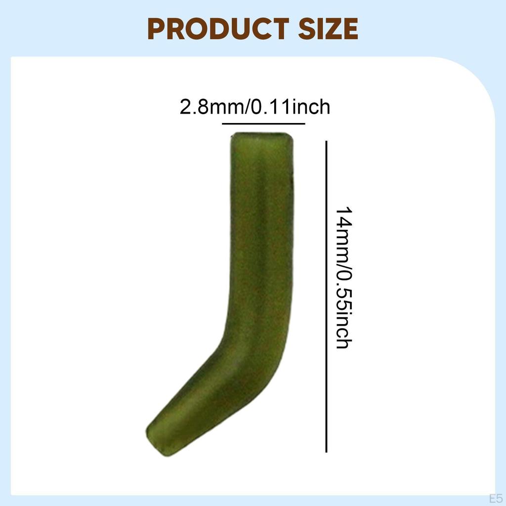 10 Carp Fishing Hook Kickers Rubber Sleeves Terminal Tackle Short Line Aligner Anti-Sleeve