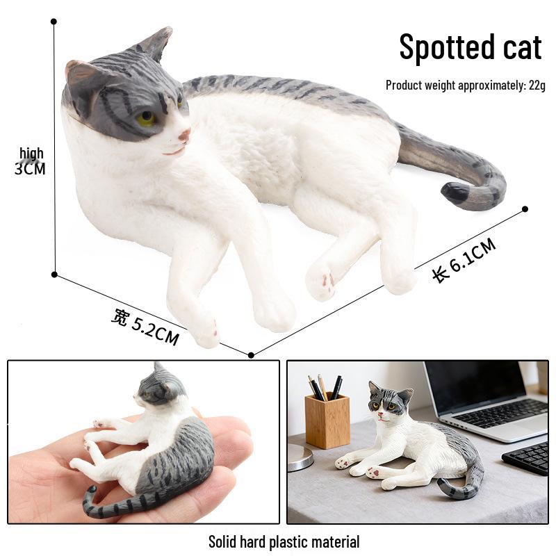 Трансграничная когнитивная фигурка кошки: Короткошерстный, Черно-белый котенок, Модель кошки персидской и рэгдолл