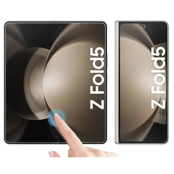 Защитная пленка для экрана и камеры для Samsung Galaxy Z FOLD 5 [2 шт. в упаковке] Ультратонкая защитная пленка Phonillico®, устойчивая к царапинам
