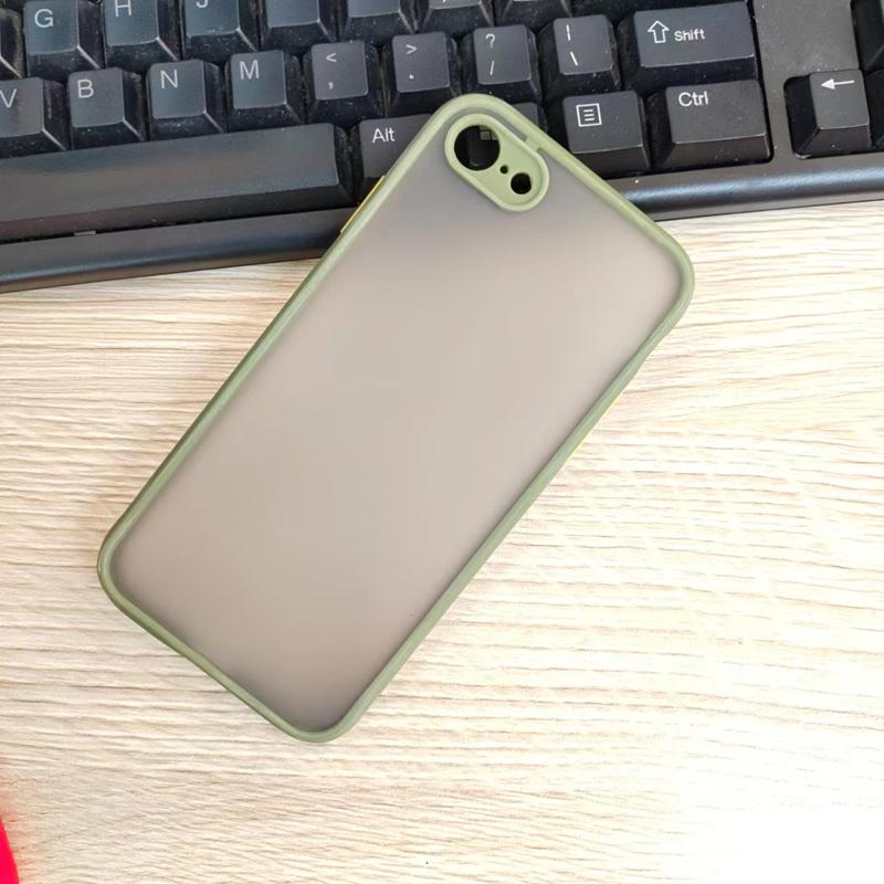 Новый противоударный чехол 2 в 1 для iPhone SE 2020 Чехол для телефона для iPhone 7 8 SE 2025 Матовый мелкопористый чехол для защиты кожи