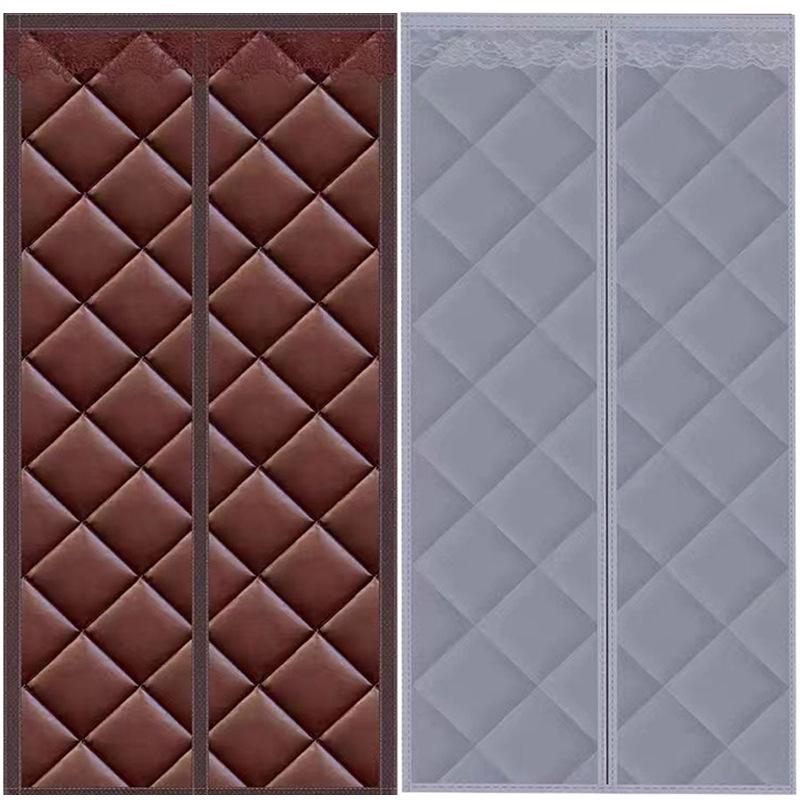 Утепленная магнитная штора на дверь: Зимний ветрозащитный и самоклеящийся