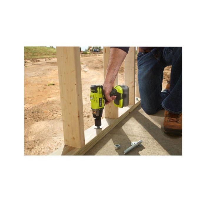 RYOBI - 18V ONE+ Impact Wrench - 3 Modes - 1/2" Square Drive + 2 Ah Battery, Bag &; 1/4'' Adapter - R18IW3-120S