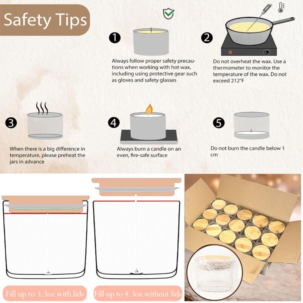 Прозрачные стеклянные банки для свечей, небольшой стеклянный поднос для ароматерапии, пустые контейнеры для свечей для изготовления свечей
