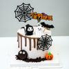 Spider Spider Web Cake Toppers Paper Happy Birthday Decoration  Home Decoration