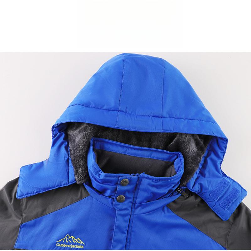 Мужская зимняя куртка средней длины с флисовой подкладкой и утолщением, хлопковое пальто из овечьей шерсти, зимняя верхняя одежда для мужчин среднего возраста