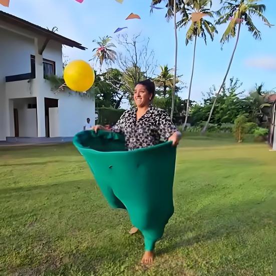 Бабушкины штаны Набор для садовой игры Гигантская игра для вечеринки на открытом воздухе с прыгучими мячами и конусами-маркерами Веселая семейная встреча Игра для взрослых во дворе для групп