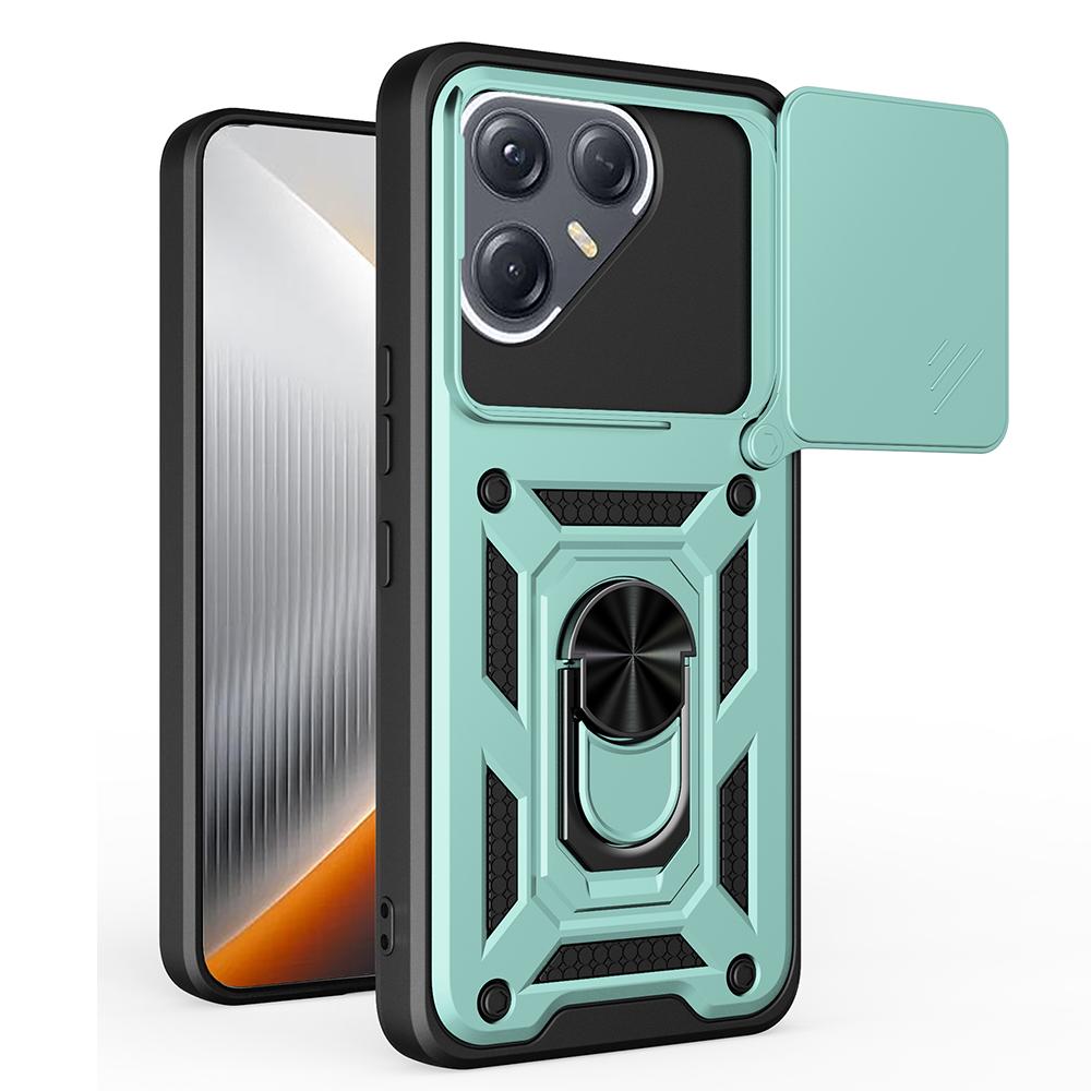 Держатель брони Funda для Tecno Pova 7 Ultra 5G Чехол-крышка Сдвижная защита камеры Кольцо-подставка Ударопрочная задняя крышка Capa Funda